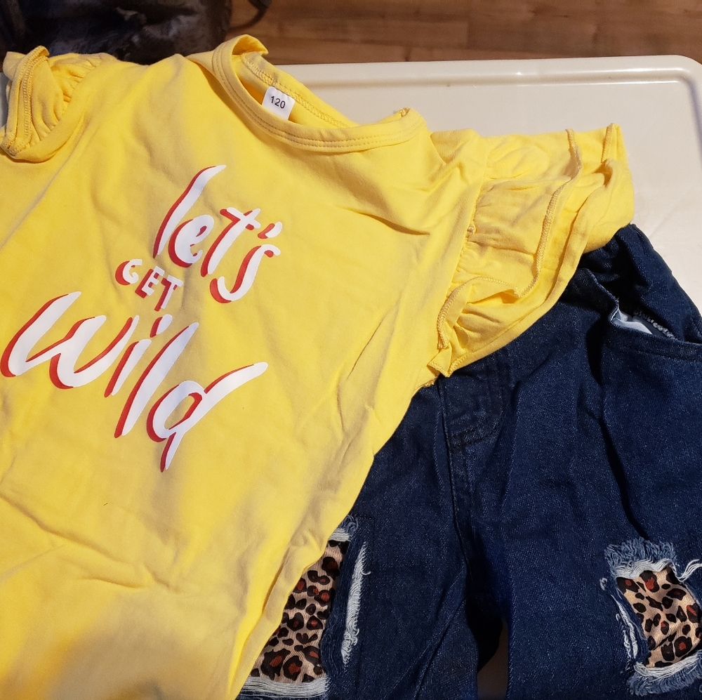 Toddler Lets Get Wild 2pc short set
